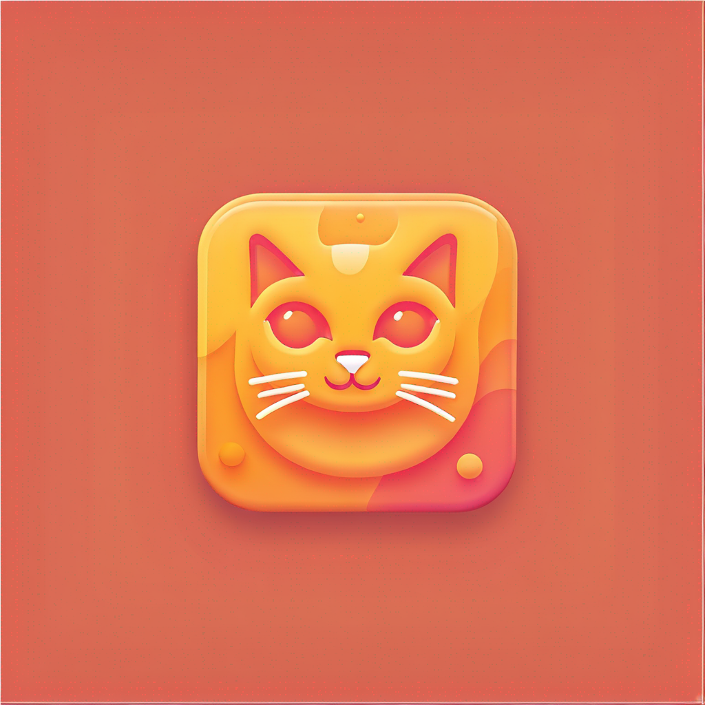 icon design for one cat
